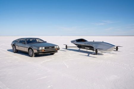 DELOREAN TAKES TO THE SKY